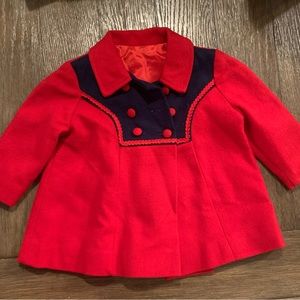 Vintage Millicent’s child’s red coat size 2